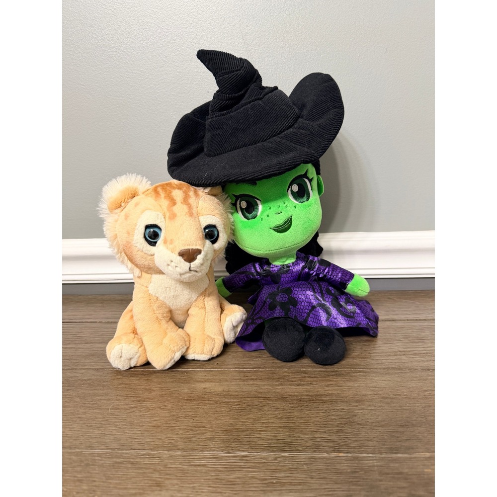 Wicked Movie Elphaba Witch and Lion Plush Set